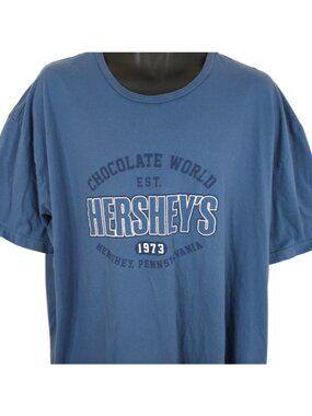 Hersheys T Shirt Mens Size 3XL Blue Chocolate World Hershey Pennsylvania